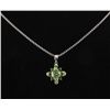 Image 2 : 2.10CTW Chorme Diopside&Peridot Silver Pendant 1.35g