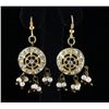 Image 1 : 4.84GRAM INDIAN HANDMADE LAKH FASHION EARRING