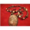 Image 1 : VINTAGE SILVER TONE ETHNIC NECKLACE MUTI STONES AGATES TURQUOISE