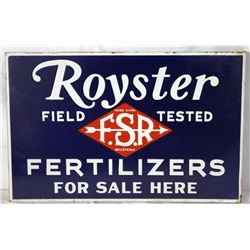 Royster Fertilizers Double-sided Porcelain Sign