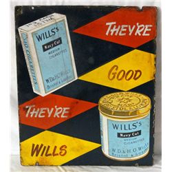 Wills's Navy Cut Cigarette & Tobacco Sign