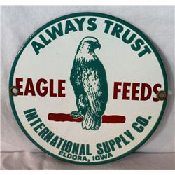 Eagle Feeds Porcelain Single-sided Sign