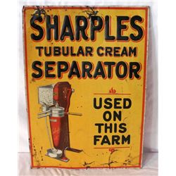 Sharples Tubular Cream Separator Tin Sign