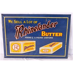 Rhinelander Butter Single-sided Tin Sign