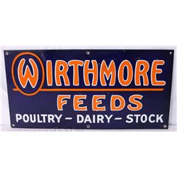 Wirthmore Feeds Single-sided Porcelain Sign