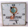 Image 2 : Farmutual Insurance Light-up Clock