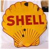 Image 1 : Shell Gas Die Cut Double-sided Porcelain Sign