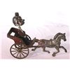 Image 1 : Cast Iron Horse Drawn Wagon w/ Nodder Driver