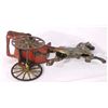 Image 5 : Cast Iron Horse Drawn Wagon w/ Nodder Driver
