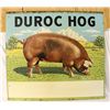 Image 2 : Duroc Hog Double-sided Tin Sign