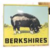 Image 1 : Berkshire Sow Double-sided Tin Sign