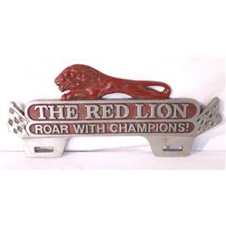 "The Red Lion" License Plate Topper