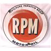 Image 2 : RPM Motor Oil Double-sided Porcelain Sign