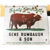 Image 1 : Santa Gertrudis Bull Double-sided Sign