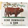 Image 2 : Santa Gertrudis Bull Double-sided Sign