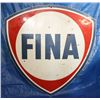 Image 1 : Fina Gas Single-sided Porcelain Die-cut Sign