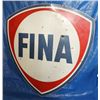 Image 2 : Fina Gas Single-sided Porcelain Die-cut Sign
