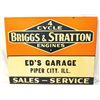 Image 1 : 4 Cycle Briggs & Stratton Engines Tin Sign