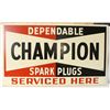 Image 1 : Champion Spark Plug Service Double-sided Tin Sign
