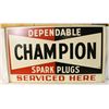 Image 2 : Champion Spark Plug Service Double-sided Tin Sign