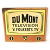 Image 1 : Dumont TV Single-sided Tin Embossed Sign