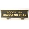 Image 1 : "Boost the Townsend Plan" License Plate Topper