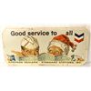 Image 1 : Chevron Good Service Cardboard Sign