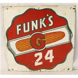 Funks G Single-sided Tin Embossed Sign