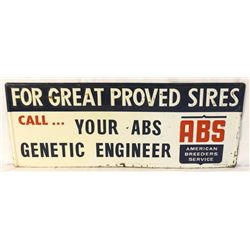 ABS Single-sided Tin Embossed Sign