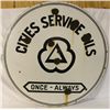 Image 1 : City Service Double-sided Porcelain Sign