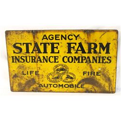 State Farm Insurance Co. Double-sided Tin Sign