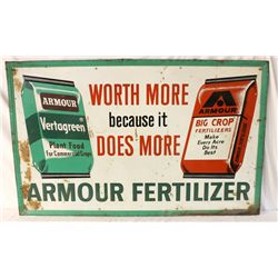Armour Fertilizers Single-sided Tin Sign