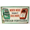 Image 1 : Armour Fertilizers Single-sided Tin Sign