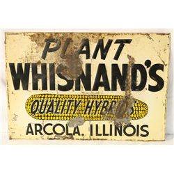 Whisnand's Seed Corn Single-sided Tin Sign
