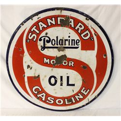 Standard Motor Gasoline/Polarine Oil Sign