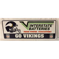 Interstate Batteries Single-sided Tin Sign