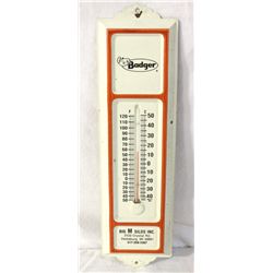 Badger Advertising Tin Thermometer