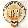 Image 1 : RPM Motor Oils Double-sided Tin Die-cut Sign
