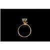 Image 3 : RING:  [1]  14KYG ring set center with 1 radiant cut diamond, 7.05 x 5.65 x 4.1mms = approx. 1.35 ct