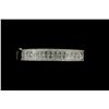 Image 1 : BRACELET: Ladys 18kw ''invisible'' set diamond bangle bracelet (hinged); 32 bag dias, approx 3.1mm x