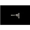Image 2 : RING:  [1] Platinum ring set with a pear shaped HTHP diamond, 13.49 x 8.37 x 4.52mms = 3.13cts., E,