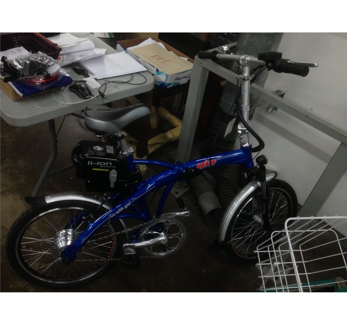 GIO H2 Volt Foldable Electric Bike Lithium Ion 2pm Direct Liquidation