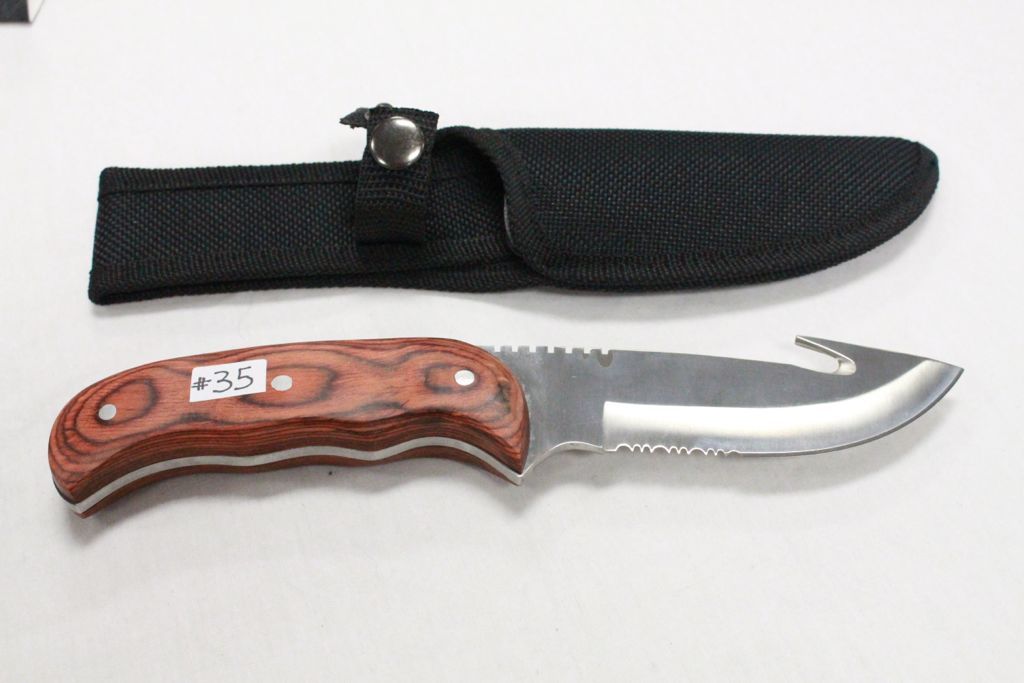 Valor 440 Stainless Hunting Knife With Sheath (Length 9")"