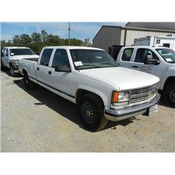 2000 CHEVROLET 3500 CREW CAB PICKUP, S/N 1GCGC33R8YF471520, 6.0L V8 GAS, A/T, P/S, A/C, LWB, ODOMETE
