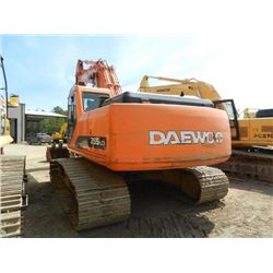 DOOSAN SOLAR 255LC-V HYDRAULIC EXCAVATOR, S/N C40001316 (05 YR) 11'-5" STICK, 36" BUCKET, HYD THUMB,
