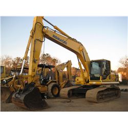 KOMATSU PC200LC-8 HYDRAULIC EXCAVATOR, S/N A89310 (09 YR) 9'-8" STICK, 48" ESCO BUCKET, AUX HYD, ECA
