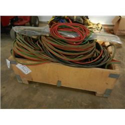 1 PALLET MISC OXYGEN & ACETYLENE HOSES & WELDING LEADS