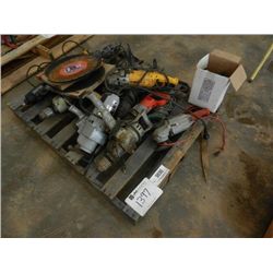 VARIOUS AIR & ELECTRIC DRILLS, GRINDER, SAWS, IMPACT WRENCHES