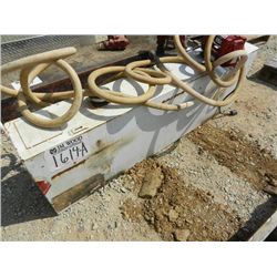 (1) WHITE RECTANGLE 36 US GALLON FUEL TANK W/PUMP