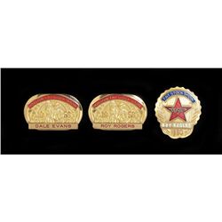 Roy Rogers and Dale Evans Rodeo Badges/Pins
